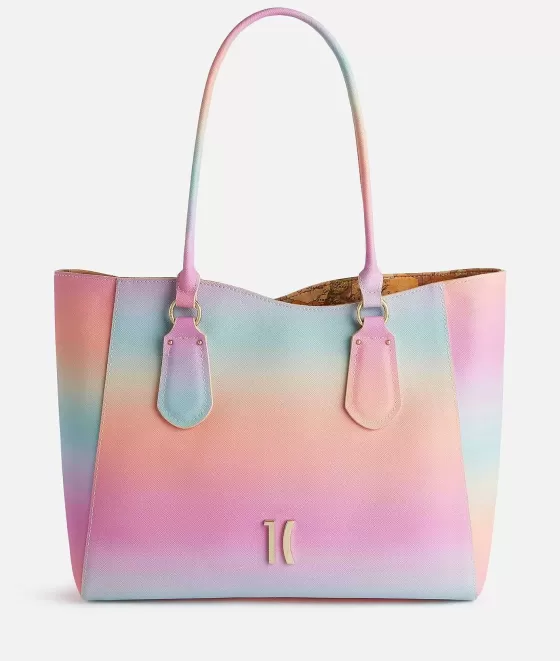 Donna Alviero Martini 1a Classe Colorful Sky Borsa Shopping Multicolor