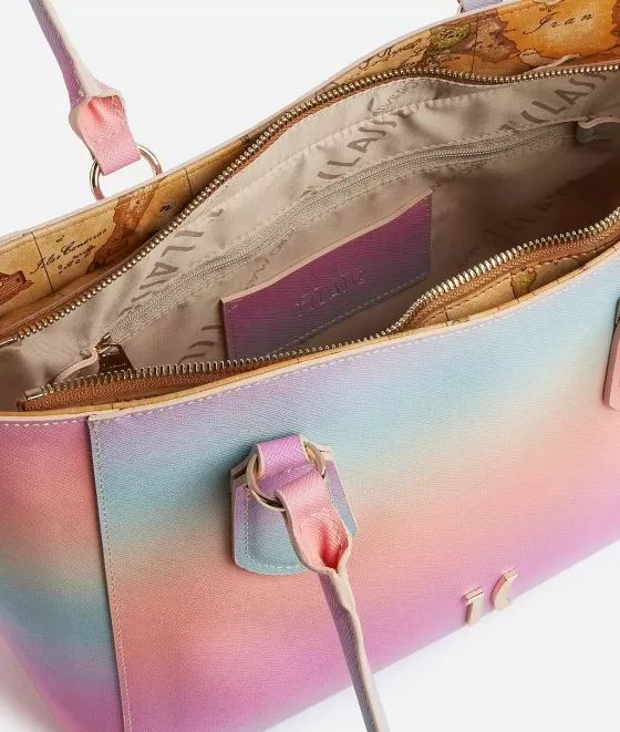 Donna Alviero Martini 1a Classe Colorful Sky Borsa Shopping Multicolor