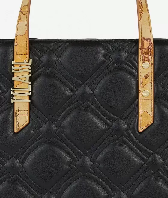 Donna Alviero Martini 1a Classe Coral Diamond Borsa A Mano Con Tracolla Rimovibile Nera