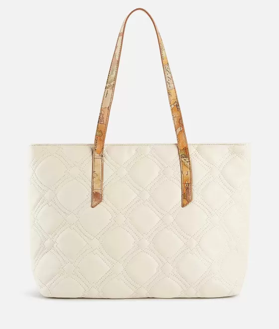 Donna Alviero Martini 1a Classe Coral Diamond Borsa Shopping Avorio
