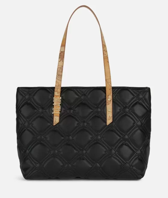 Donna Alviero Martini 1a Classe Coral Diamond Borsa Shopping Nera