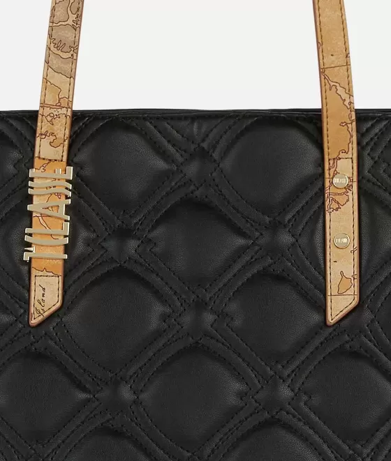 Donna Alviero Martini 1a Classe Coral Diamond Borsa Shopping Nera