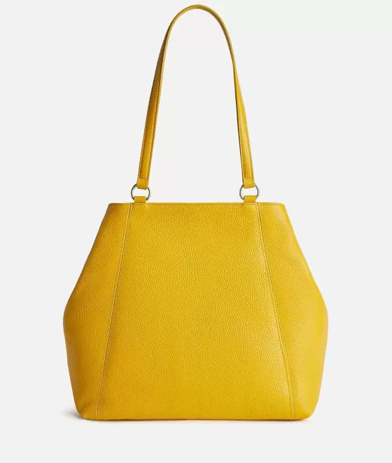 Donna Alviero Martini 1a Classe Deco Coast Borsa Shopping Giallo Oro