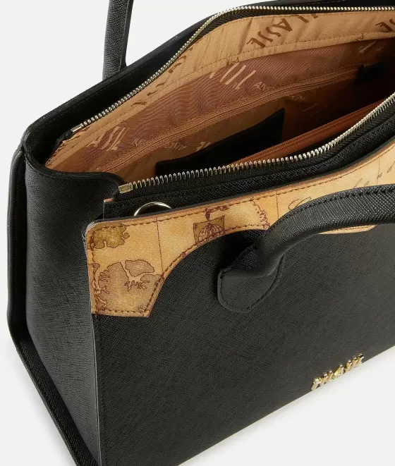 Donna Alviero Martini 1a Classe Florida City Borsa A Mano Grande Con Tracolla Nera