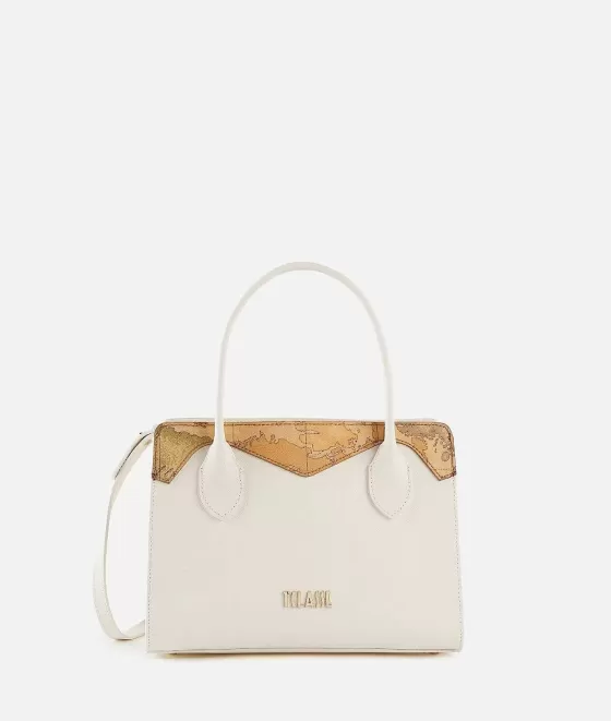Donna Alviero Martini 1a Classe Florida City Borsa A Mano Piccola Con Tracolla Avorio