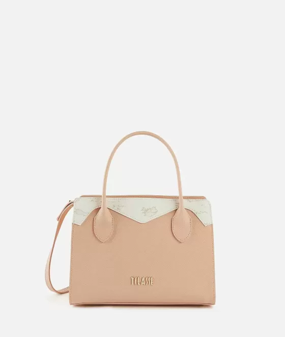 Donna Alviero Martini 1a Classe Florida City Borsa A Mano Piccola Con Tracolla Cipria