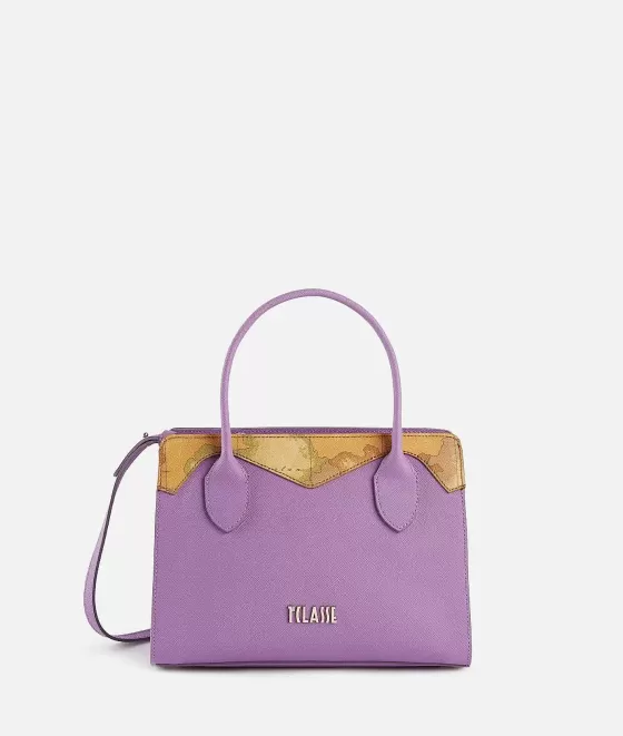 Donna Alviero Martini 1a Classe Florida City Borsa A Mano Piccola Con Tracolla Malva