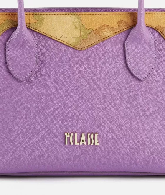 Donna Alviero Martini 1a Classe Florida City Borsa A Mano Piccola Con Tracolla Malva