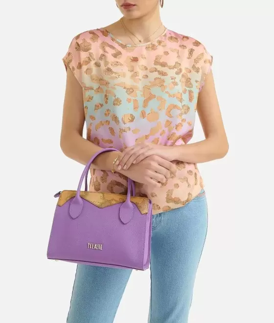 Donna Alviero Martini 1a Classe Florida City Borsa A Mano Piccola Con Tracolla Malva