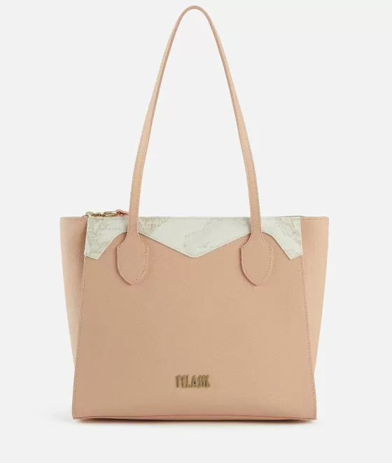 Donna Alviero Martini 1a Classe Florida City Borsa Shopping Media Cipria