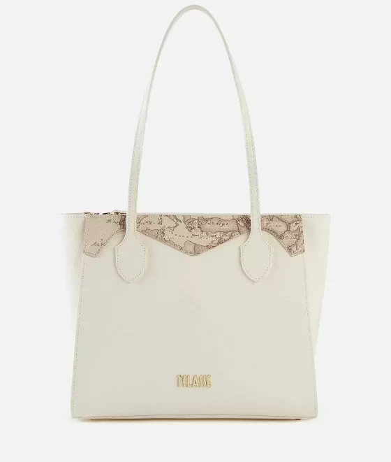 Donna Alviero Martini 1a Classe Florida City Borsa Shopping Media Con Inserto Geo Safari