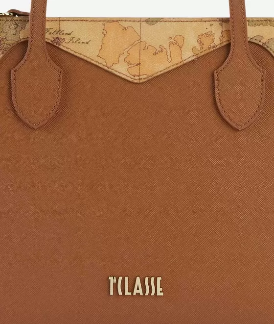 Donna Alviero Martini 1a Classe Florida City Borsa Shopping Media Cuoio