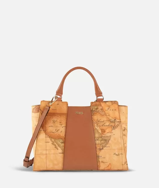Donna Alviero Martini 1a Classe Geo Classic Borsa A Mano Piccola Con Inserto Centrale