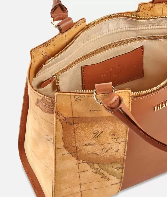 Donna Alviero Martini 1a Classe Geo Classic Borsa A Mano Piccola Con Inserto Centrale