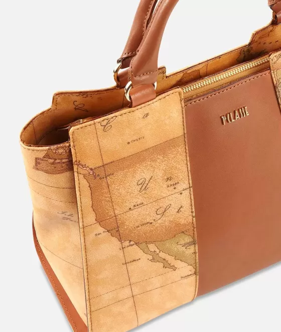 Donna Alviero Martini 1a Classe Geo Classic Borsa A Mano Piccola Con Inserto Centrale
