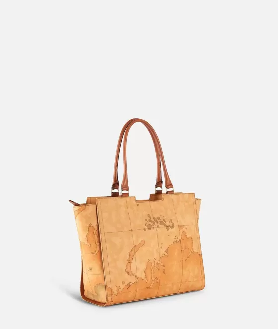Donna Alviero Martini 1a Classe Geo Classic Borsa Shopping Con Banda Centrale