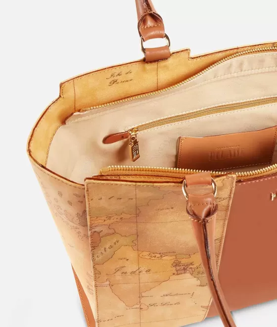 Donna Alviero Martini 1a Classe Geo Classic Borsa Shopping Con Banda Centrale
