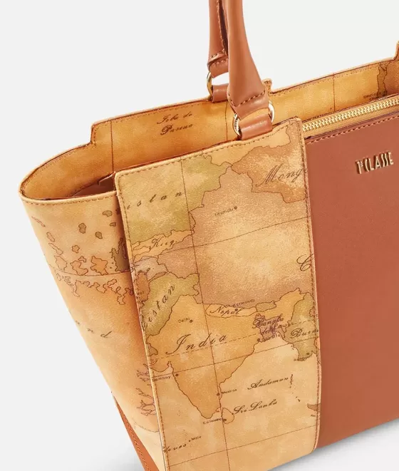 Donna Alviero Martini 1a Classe Geo Classic Borsa Shopping Con Banda Centrale