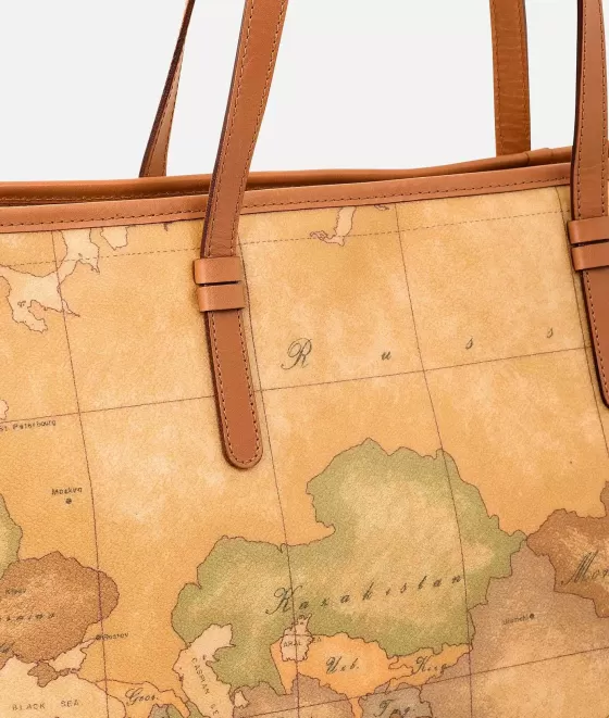 Donna Alviero Martini 1a Classe Geo Classic Borsa Shopping Maxi Con Zip