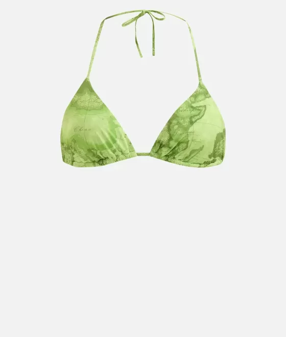 Donna Alviero Martini 1a Classe Geo Color Triangolo Mare Imbottito Verde Daiquiri