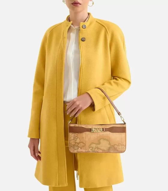 Donna Alviero Martini 1a Classe Geo Destiny Pochette Con Manichetto Castagna