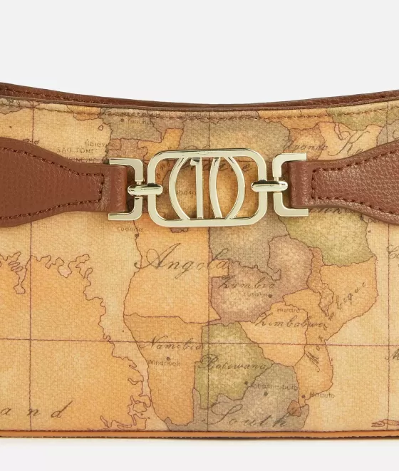 Donna Alviero Martini 1a Classe Geo Destiny Pochette Con Tracolla Castagna
