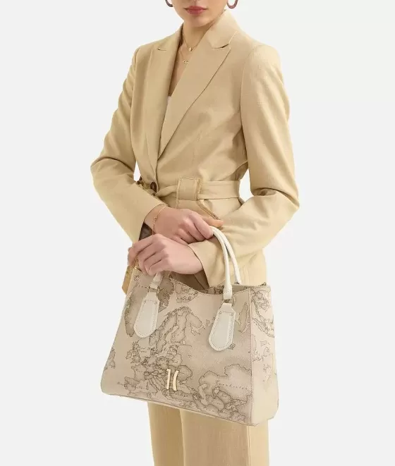 Donna Alviero Martini 1a Classe Geo Safari Wave Borsa A Mano Con Tracolla Rafia