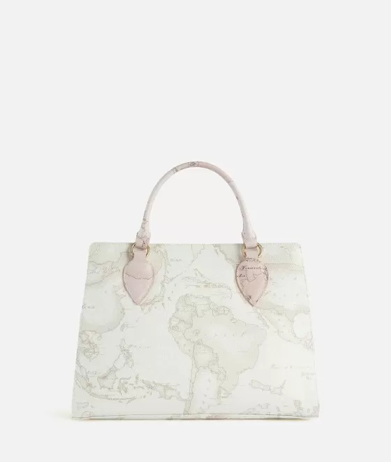 Donna Alviero Martini 1a Classe Geo Sunny Mix Borsa A Mano Con Tracolla Bianca