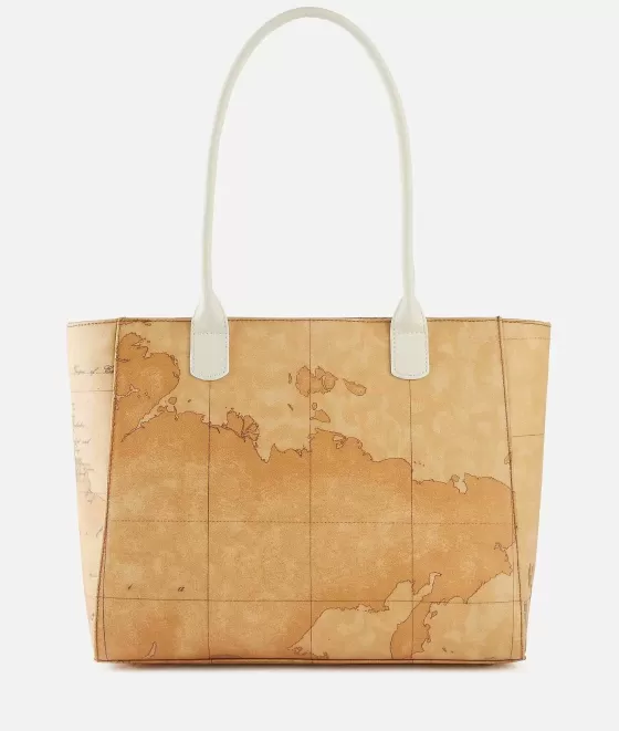 Donna Alviero Martini 1a Classe Geo Sunrise Ring Borsa Shopping Avorio