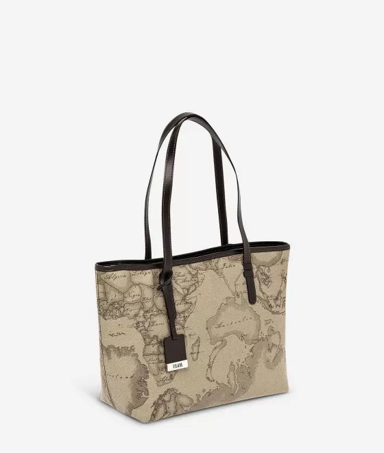 Donna Alviero Martini 1a Classe Geo Tortora Borsa Shopping Media