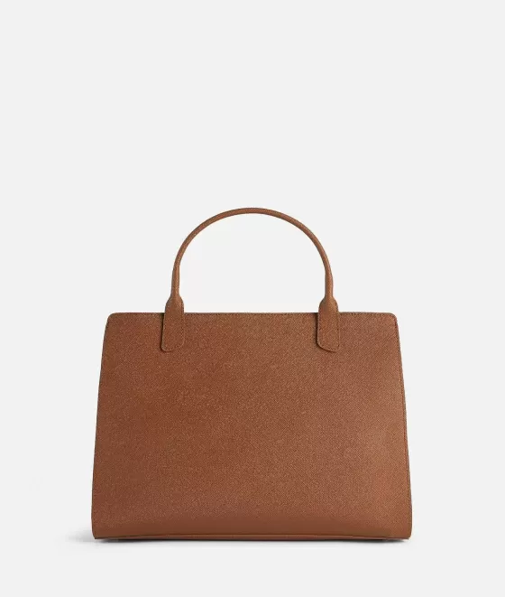 Donna Alviero Martini 1a Classe Glam City Borsa A Mano Grande Castagna