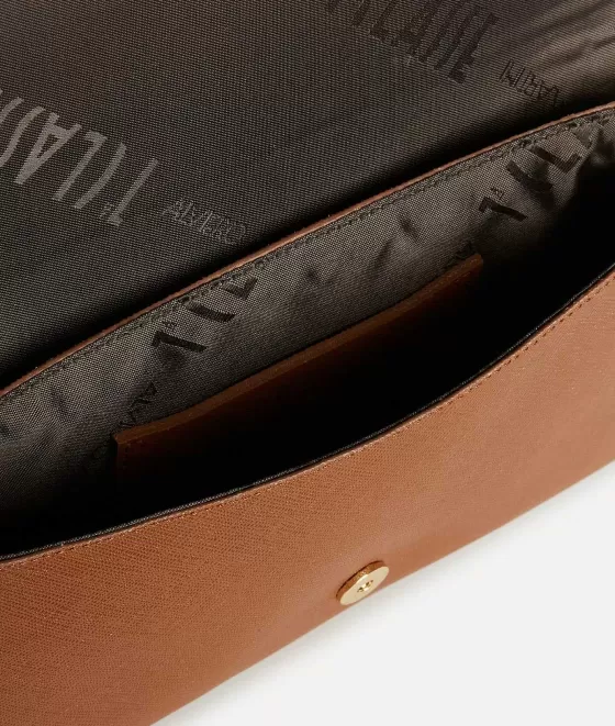 Donna Alviero Martini 1a Classe Glam City Pochette Con Patta E Polsiera Castagna