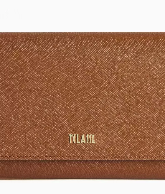 Donna Alviero Martini 1a Classe Glam City Pochette Con Patta E Polsiera Castagna