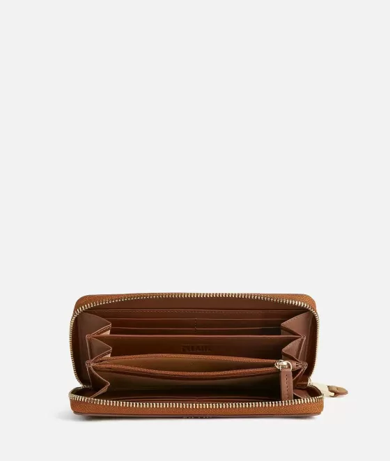 Donna Alviero Martini 1a Classe Glam City Portafoglio Zip Around Castagna