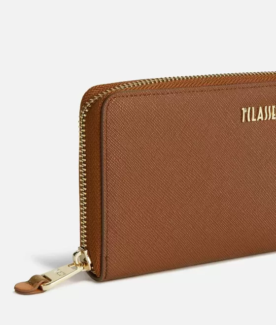 Donna Alviero Martini 1a Classe Glam City Portafoglio Zip Around Castagna