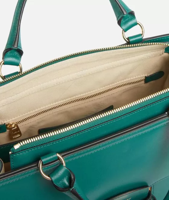 Donna Alviero Martini 1a Classe Millennium Bag Borsa A Mano In Pelle Liscia Con Tracolla Smeraldo