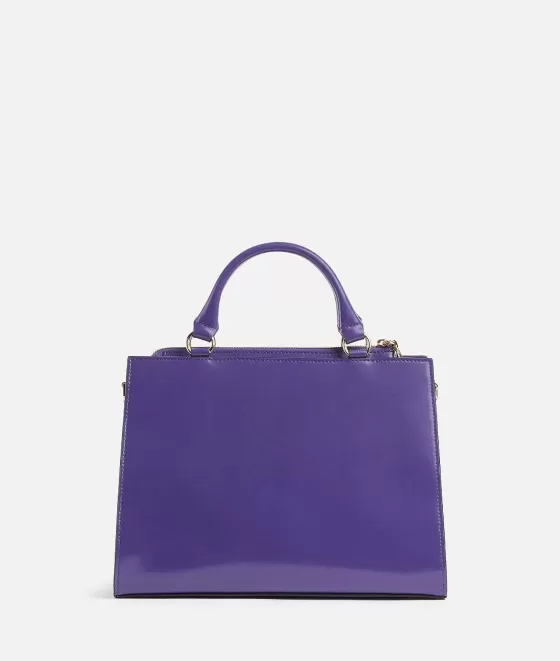 Donna Alviero Martini 1a Classe Millennium Bag Borsa A Mano In Pelle Spazzolata Con Tracolla Indaco