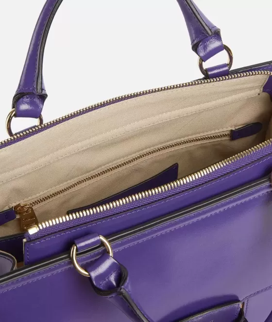 Donna Alviero Martini 1a Classe Millennium Bag Borsa A Mano In Pelle Spazzolata Con Tracolla Indaco