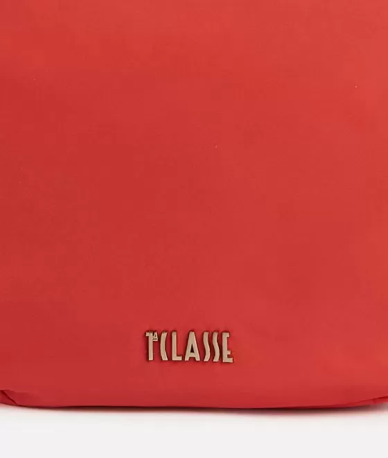 Donna Alviero Martini 1a Classe Ocean Nylon Tracolla Mezzaluna Grande Rosso Corallo