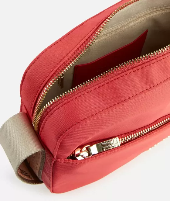 Donna Alviero Martini 1a Classe Ocean Nylon Tracolla Reporter Rosso Corallo