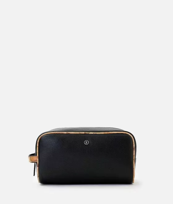 Donna Alviero Martini 1a Classe Pouche In Pelle Con Dettagli In Stampa Geo Classic Nero