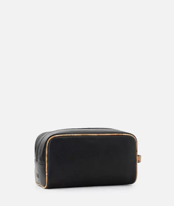 Donna Alviero Martini 1a Classe Pouche In Pelle Con Dettagli In Stampa Geo Classic Nero