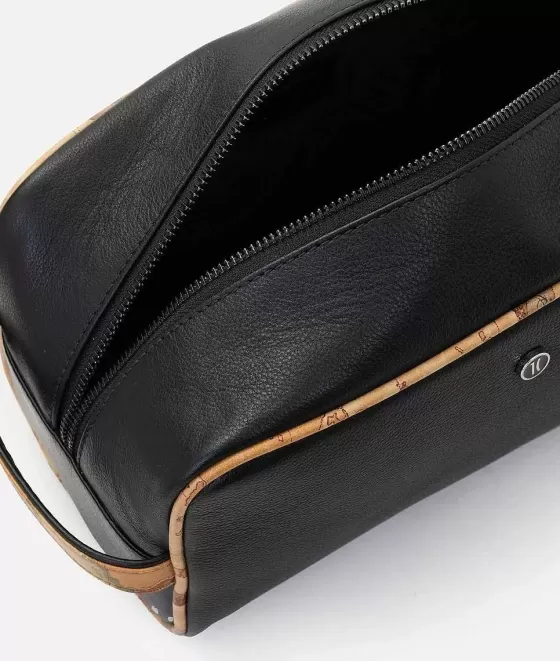 Donna Alviero Martini 1a Classe Pouche In Pelle Con Dettagli In Stampa Geo Classic Nero