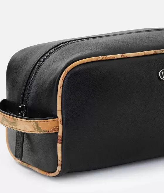 Donna Alviero Martini 1a Classe Pouche In Pelle Con Dettagli In Stampa Geo Classic Nero
