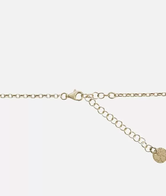 Donna Alviero Martini 1a Classe Rambla Collana In Argento Con Charms Bagnata In Oro Giallo