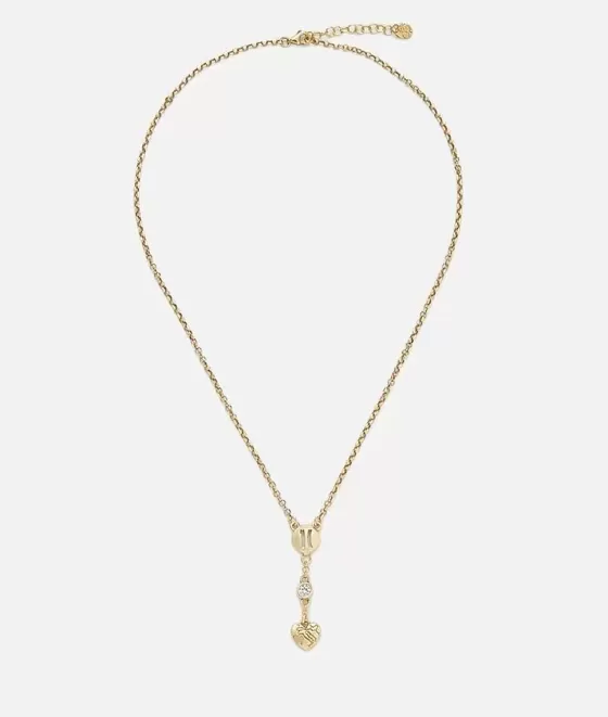 Donna Alviero Martini 1a Classe Rambla Collana In Argento Con Pendente Bagnata In Oro Giallo