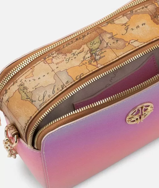 Donna Alviero Martini 1a Classe Rich Summer Bag Tracollina Reporter Doppia Zip Multicolor