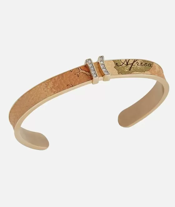 Donna Alviero Martini 1a Classe Rodeo Drive Bracciale Rigido In Argento Bagnato Oro Giallo