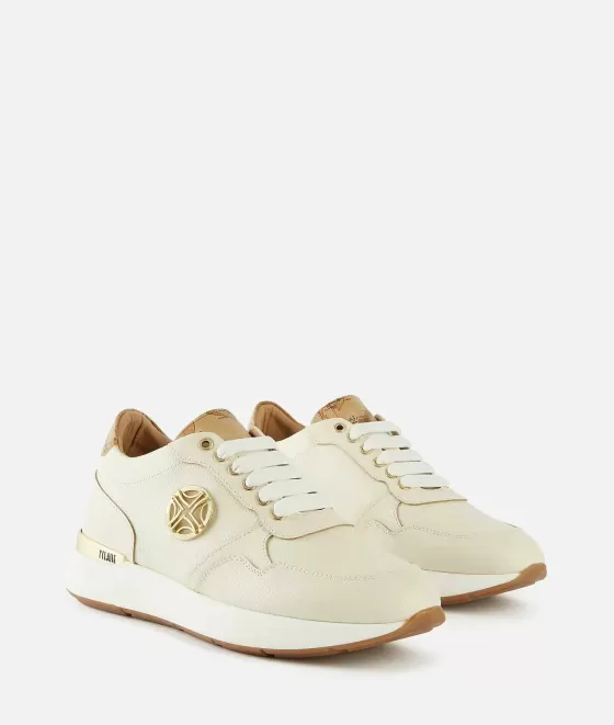 Donna Alviero Martini 1a Classe Running In Pelle Granatina Con Dettaglio 1C Marmo
