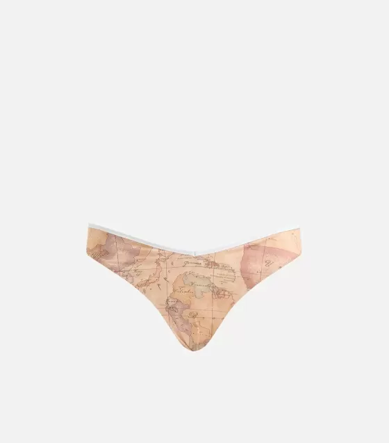 Donna Alviero Martini 1a Classe Slip Mare Taglio A V Stampa Geo Classic